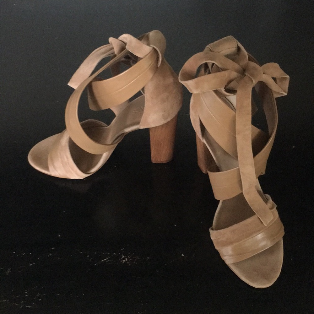 VINCE Nude Strappy Sandals